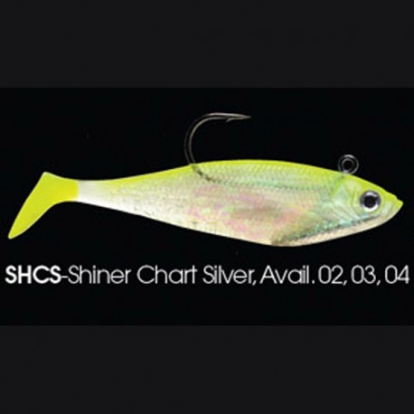 Wildeye Swim Baits Shad WSS05 SHCS Shiner Chartreuse Silver