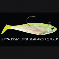 Wildeye Swim Baits Shad WSS06 SHCS Shiner Chartreuse Silver