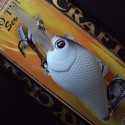 Lucky Craft Flat Mini DR col. 078 White and Gray