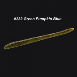 Finesse Worm 4 3/4'' col.239 Green Pumpkin Blue