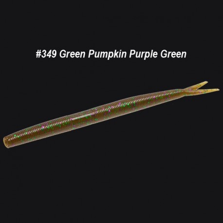 Zoom Fluke Stick #349 Green Pumpkin Purple Green