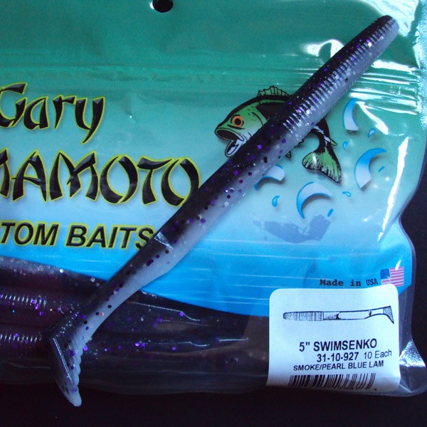 Yamamoto 5 Swim Senko (31-10-927) Smoke w/ Purple holo./031 - Bass Fishing  Store, SL