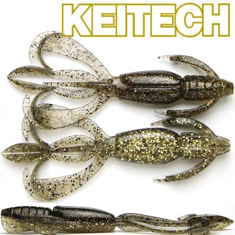 Keitech Crazzy Flapper 3.6" #461 Gold Flash Craw