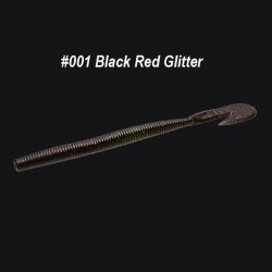 Zoom Ultra-Vibe Speed Worm 6'' #001 Black Red Glitter