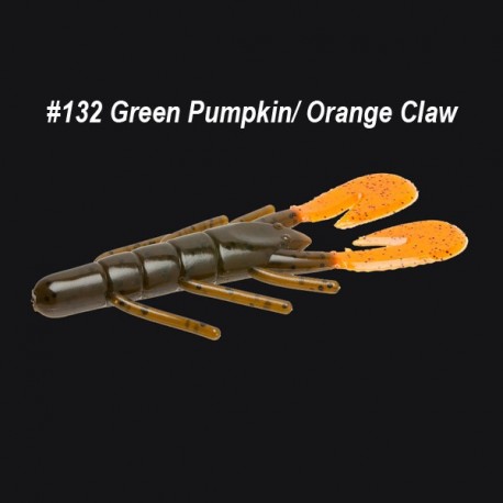 Zoom Ultravibe Speed Craw col.132 Green Pumpkin/ Orange Claw