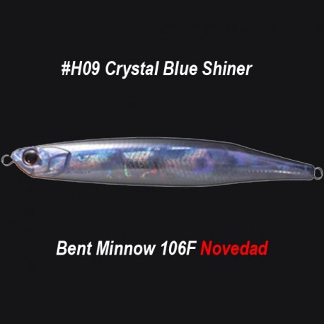 OSP Bent Minnow 106F col.H09 Crystal Blue Shiner