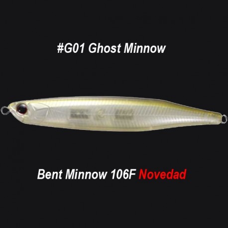 OSP Bent Minnow 106F col.G01 Ghost Minnow